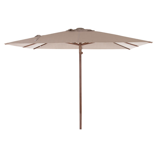 Professional Umbrella 3x3m Gladell Hm6604.02 Beige Shade-heat Transfer Aluminum