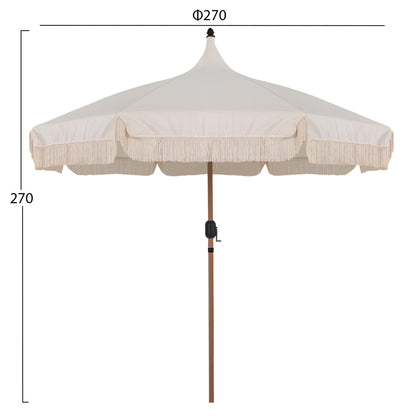 Professional Umbrella Ladin Hm6550 Heat Transfer Steel--ecru Shade Φ270x270hcm.