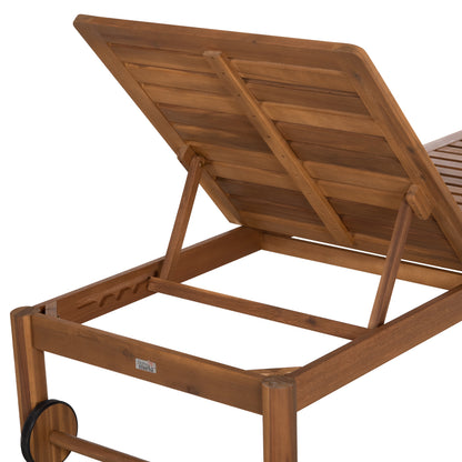 Professional Sunlounger Luella Hm6545 Acacia Wood--natural Color 200x70x89hcm.