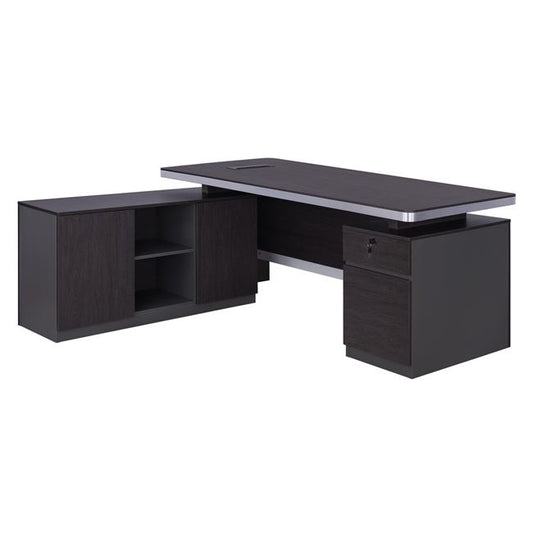 Professional Office Left Corner Hm2092l Rosewood 180x160x76cm