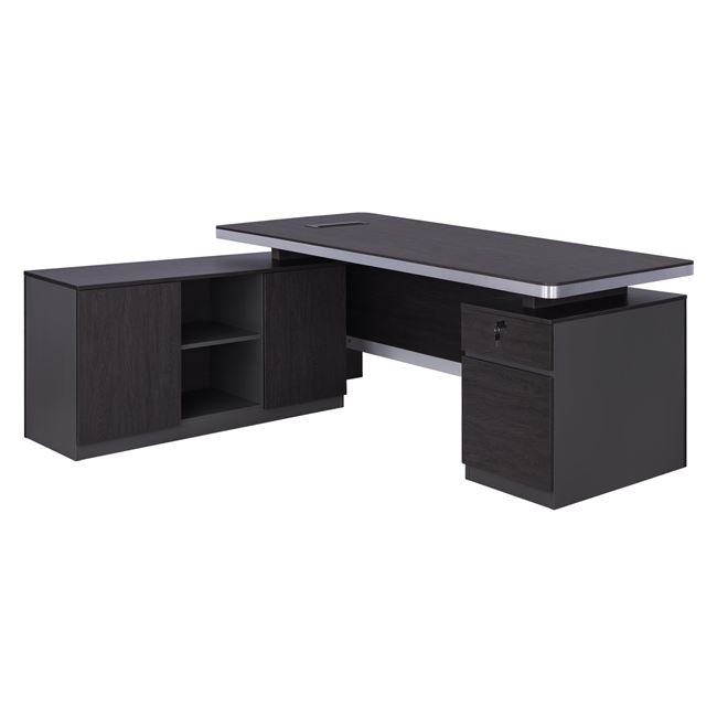 Professional Office Left Corner Hm2092l Rosewood 180x160x76cm