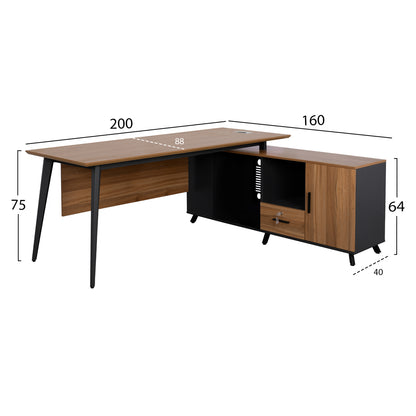Professional Office Supreme Reversible Corner Hm2126 200x160x75cm