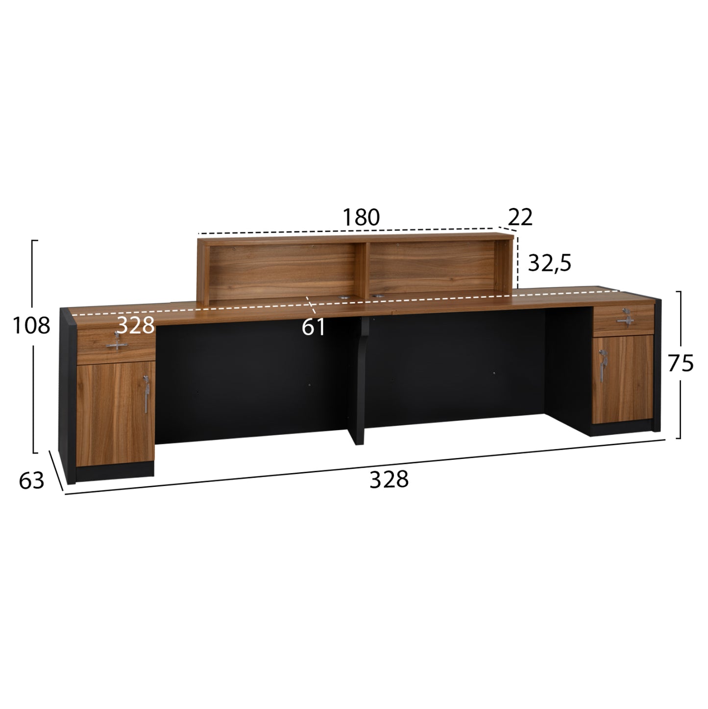 Professional Office Reception Supreme 328x63x108 Hm2359