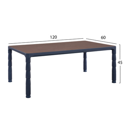 Professional Coffee Table Walnut 120x60x45 Hm2095