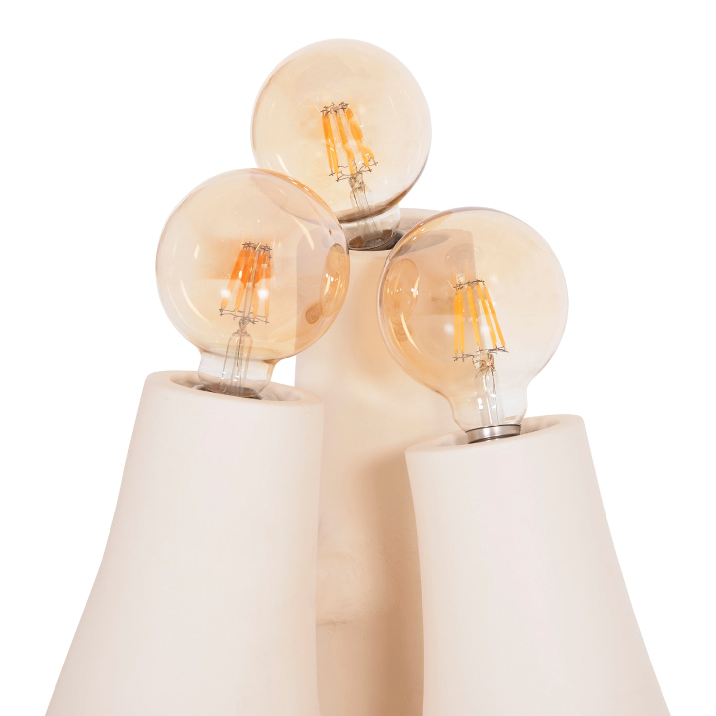 Floor Lamp Trilux Hm4700.02 Terracotta In Off White--[Ε27x3]-45x45x50hcm.