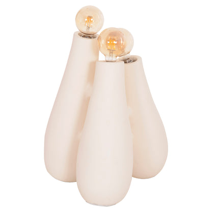 Floor Lamp Trilux Hm4700.02 Terracotta In Off White--[Ε27x3]-45x45x50hcm.