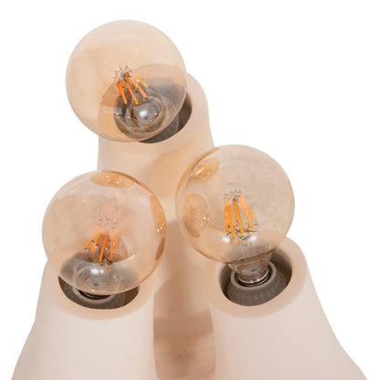 Floor Lamp Trilux Hm4700.02 Terracotta In Off White--[Ε27x3]-45x45x50hcm.