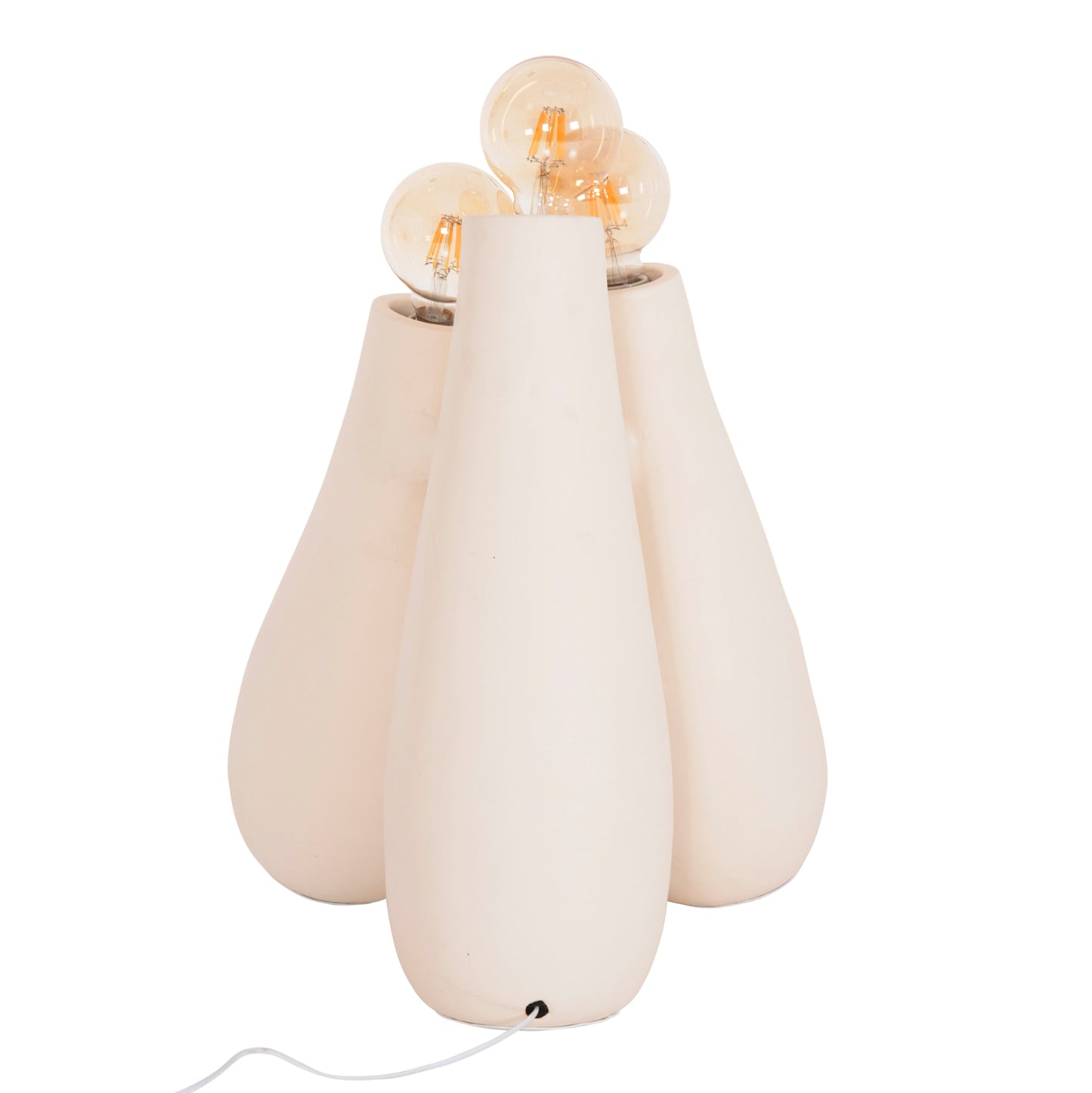 Floor Lamp Trilux Hm4700.02 Terracotta In Off White--[Ε27x3]-45x45x50hcm.