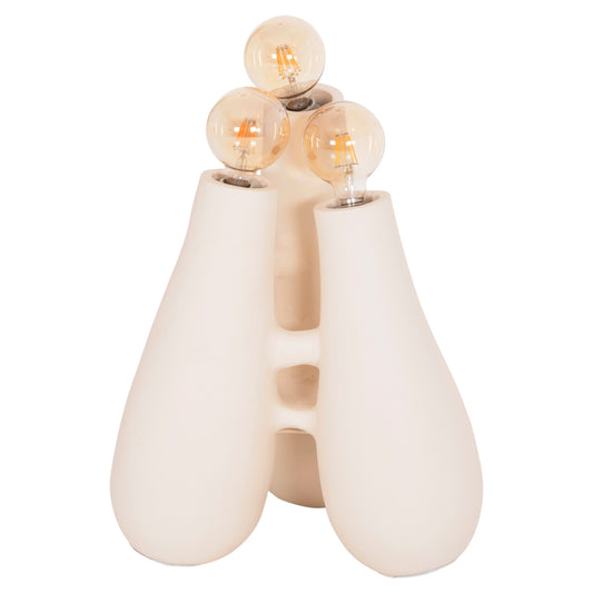Floor Lamp Trilux Hm4700.02 Terracotta In Off White--[Ε27x3]-45x45x50hcm.