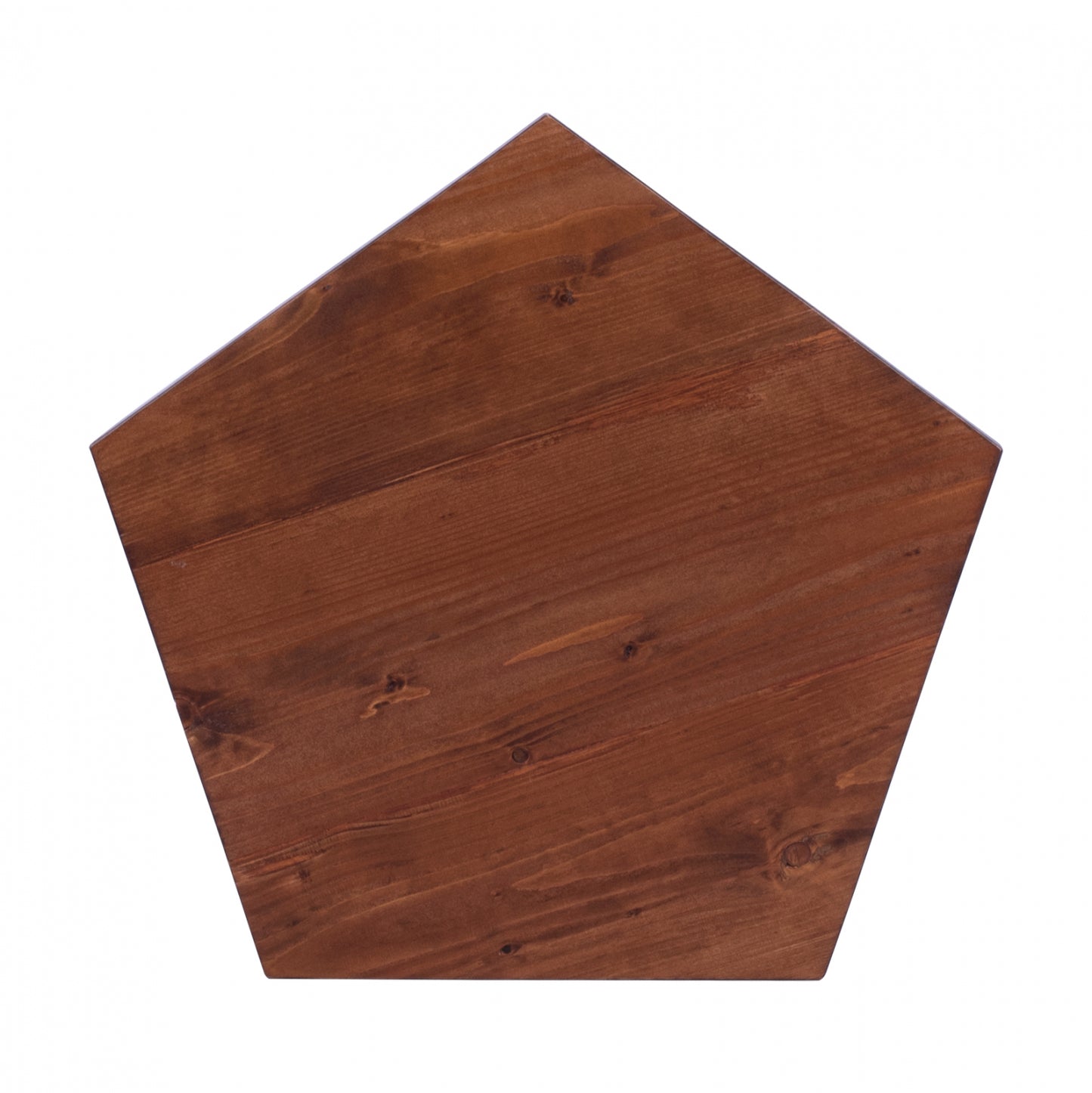 Table Surface 5 Corners From Solid Fir In Walnut Color 60x57x4 Cm