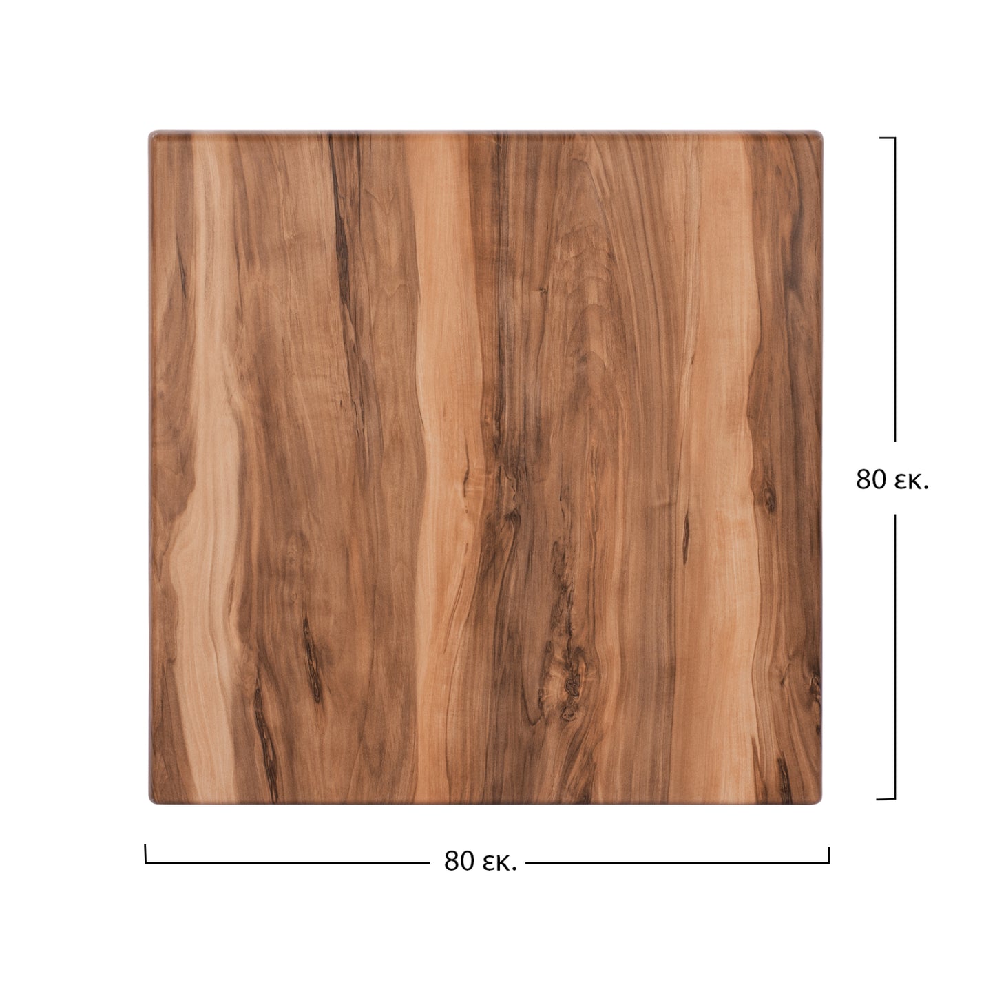 Table Desktop 525 Werzalit 80x80 Indian Sesami Hm5231.10