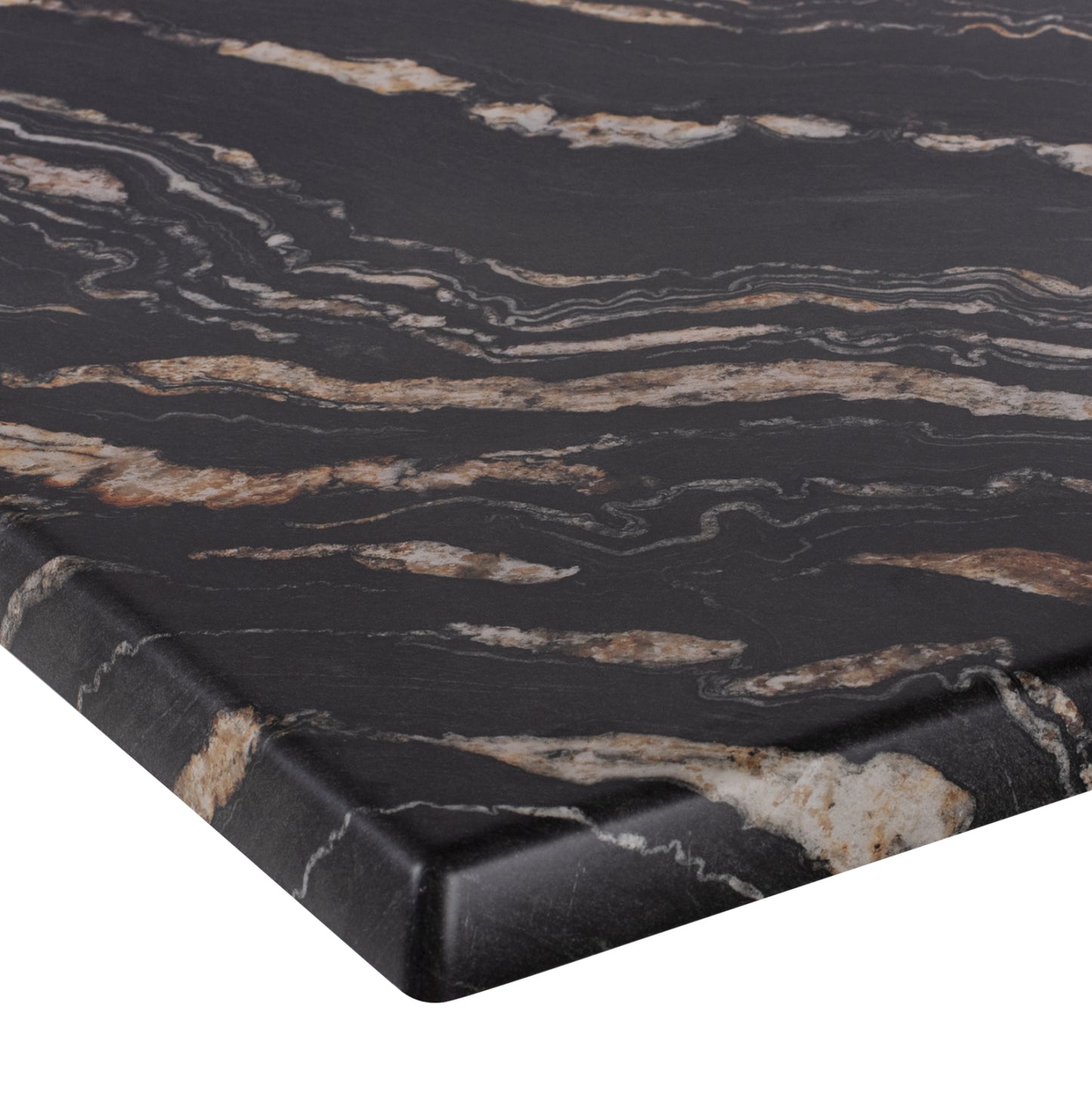 Tabletop 5787 Square Werzalit 60x60cm Black Gold Marble Hm5229.15