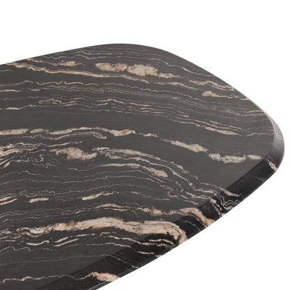 Tabletop 5787 Werzalit Hm5916.15 Black&gold Marble Color 146x94cm.