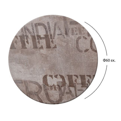 Table's Desktop 710 Werzalit '60cm In Coffee Brown Hm5227.06