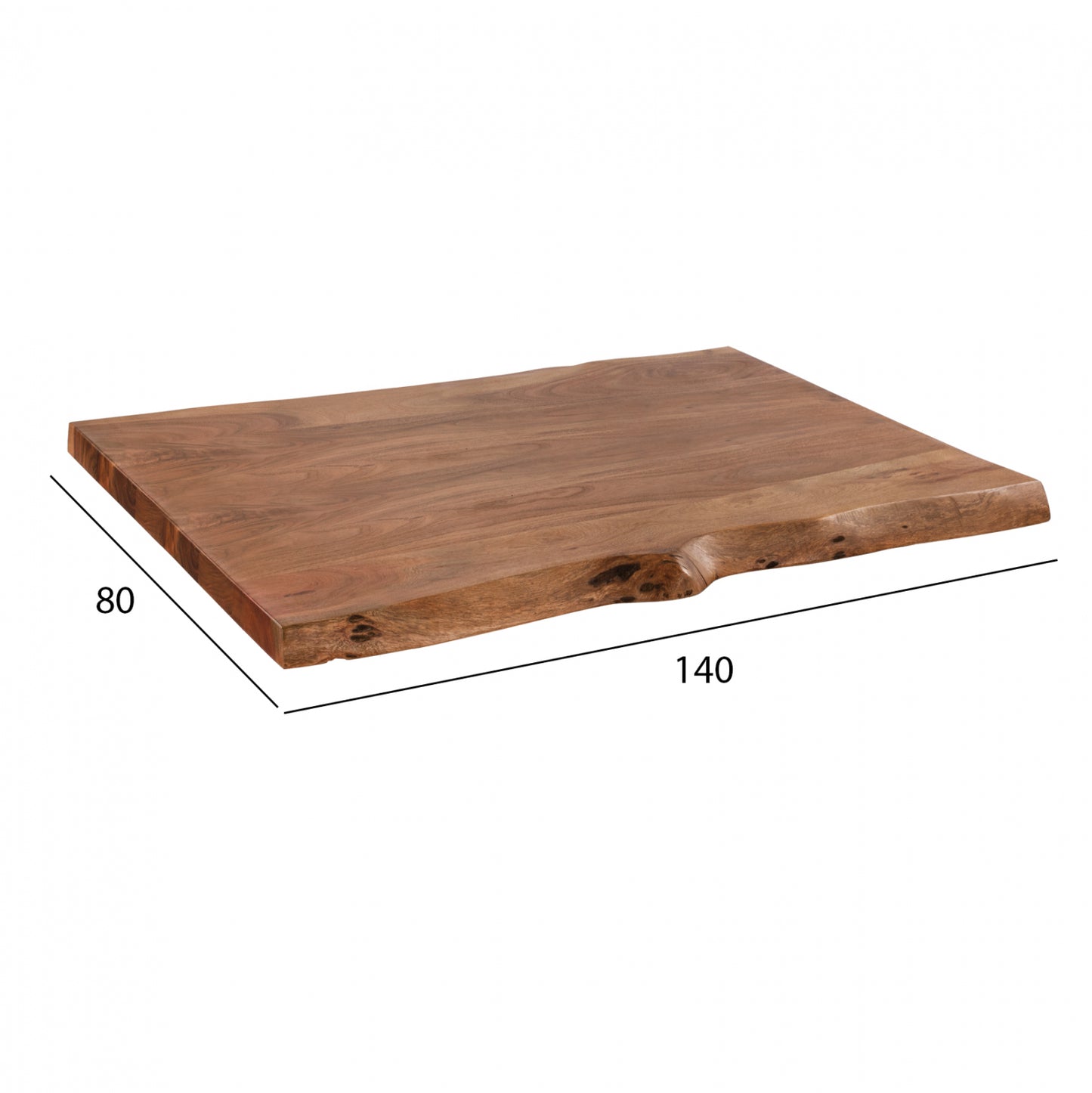 Table's Desktop 140x80x4 Hm8465.11 From Solid Wood Acacia