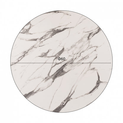ΕΠΙΦΑΝΕΙΑ ΤΡΑΠΕΖΙΟΥ Hpl Hm5841.11 Marble White-grey Φ60 εκ. ΠΑΧΟΥΣ 12mm.