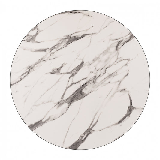 ΕΠΙΦΑΝΕΙΑ ΤΡΑΠΕΖΙΟΥ Hpl Hm5842.11 Marble White-grey Φ69 εκ. ΠΑΧΟΥΣ 12mm.