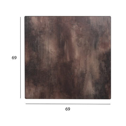 Hpl Tabletop Hm5838.25 Square In Ferndale Concrete Color 69x69cm