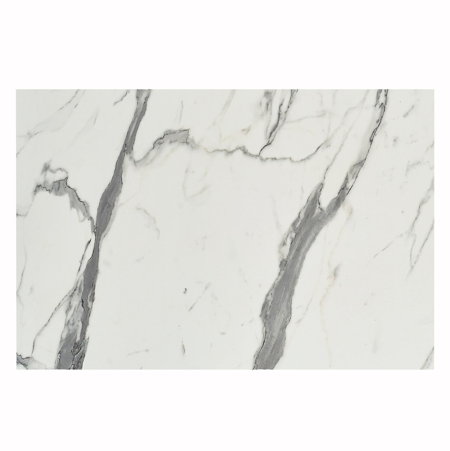Hpl Tabletop Hm5840.31 Rectangular In White Marble 120x80cm.