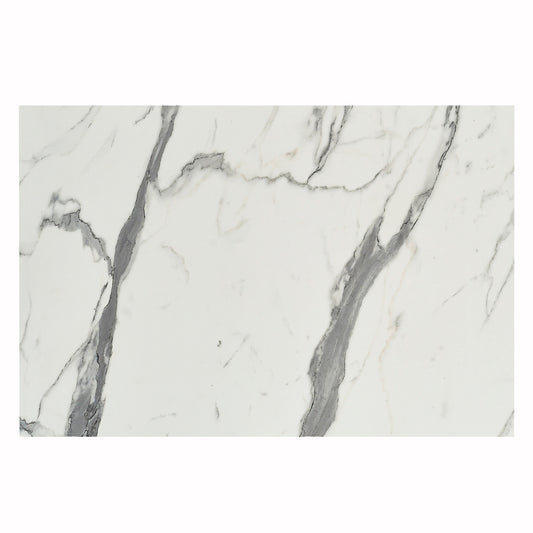 Hpl Tabletop Hm5840.31 Rectangular In White Marble 120x80cm.