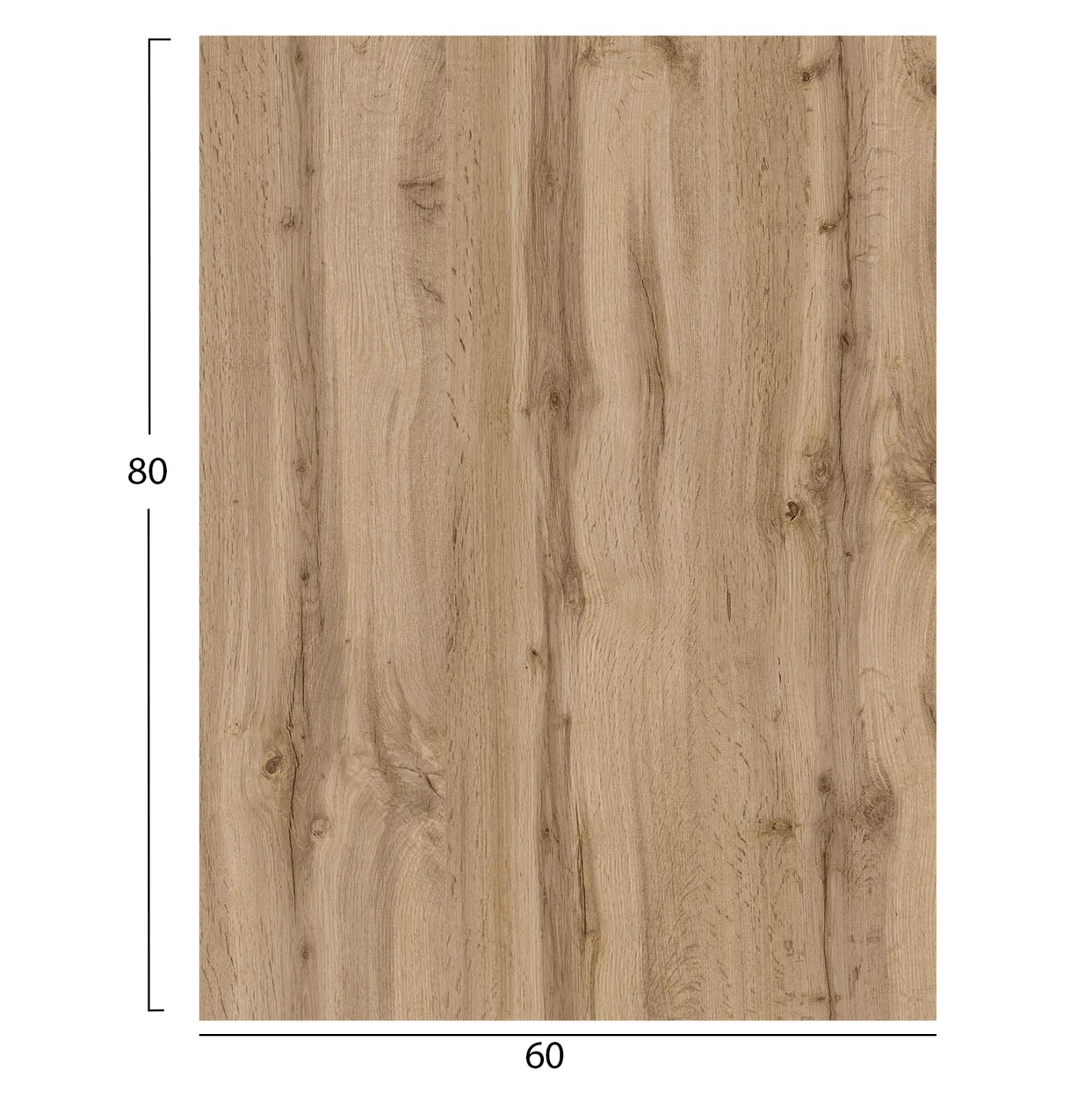 Hpl Tabletop Hm6350.36 Rectangular In Sonama Oak Color 60x80cm