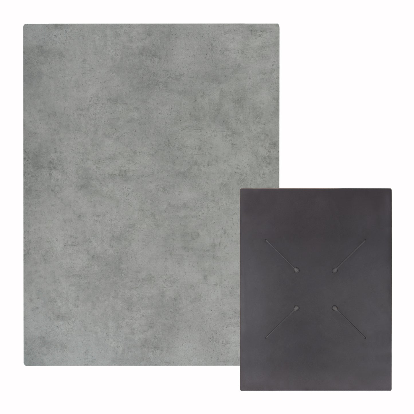 Hpl Tabletop Hm6350.32 Rectangular In Cement Color 60x80cm