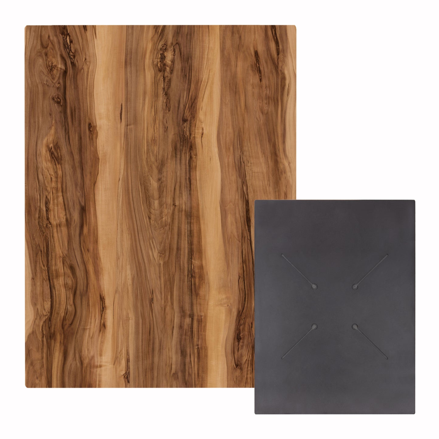 Hpl Tabletop Hm6350.30 Rectangular In Indian Sheesham Color 60x80cm
