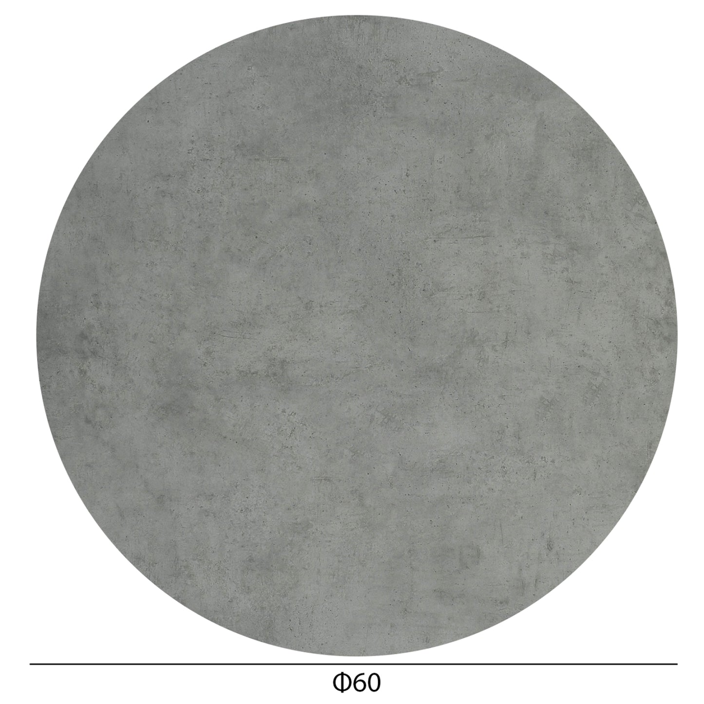 Hpl Tabletop Hm5841.32 Round In Cement Φ60cm.