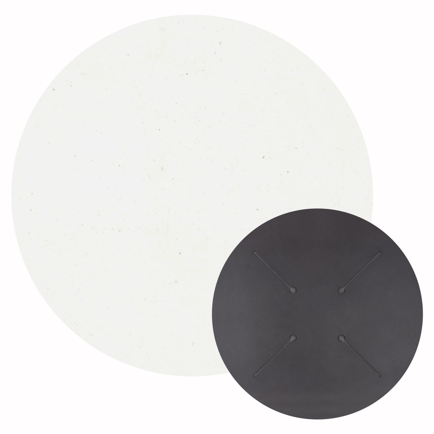 Hpl Tabletop ΗΜ5841.22 Round In White Φ60cm.