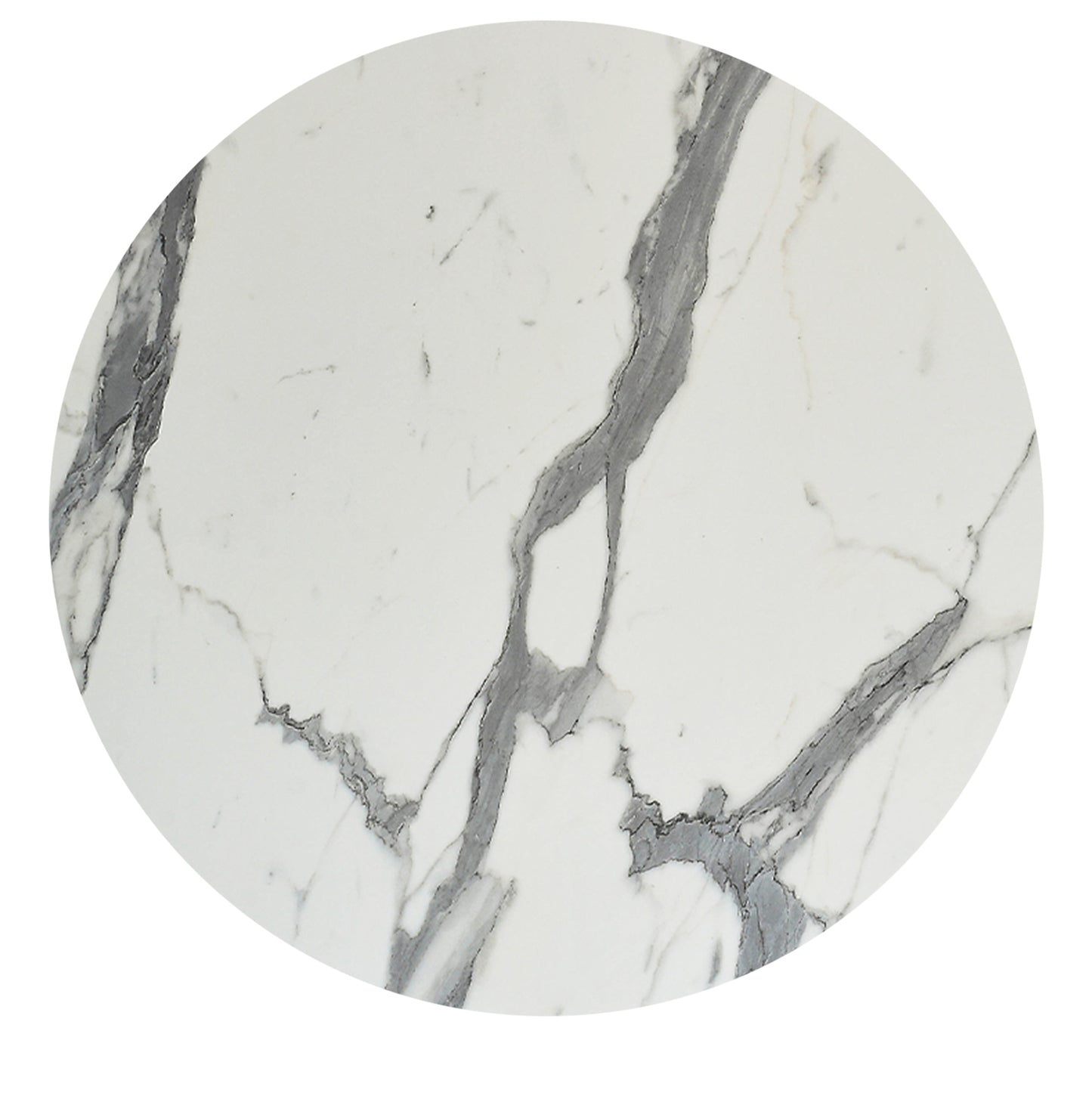 Hpl Tabletop Hm6351.31 Round In White Marble Φ120cm.