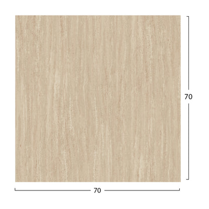 Square Hpl Tabletop Hm5838.35 Travertine Stone 70x70cm.