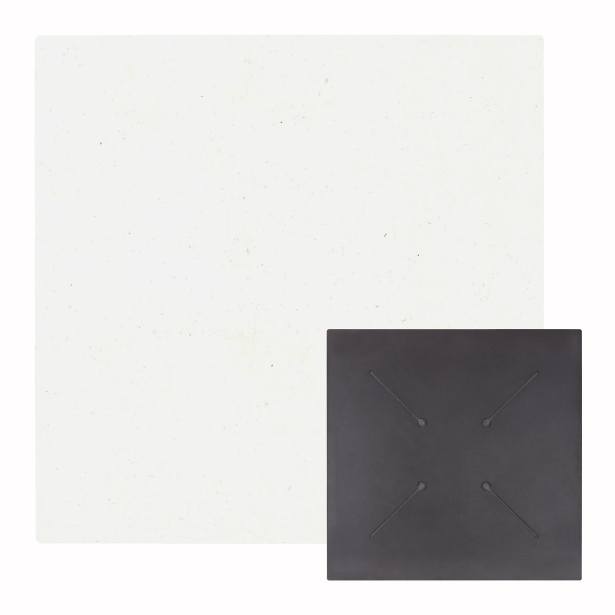 Hpl Tabletop Hm5837.23 Square In White Color 60x60cm