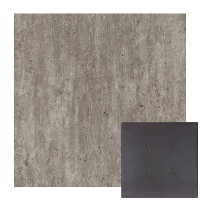 Hpl Tabletop Hm5837.37 Square In Concrete Color 60x60cm
