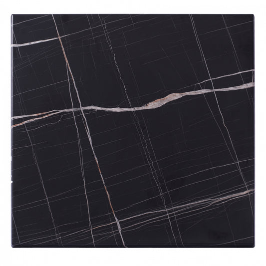 Table Top Black Marble 741 Werzalit 80x80 Hm5231.13