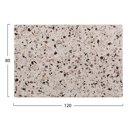 Tabletop Rectangular Hm5630.16 Werzalit 120x80cm. Terrazzo 5766