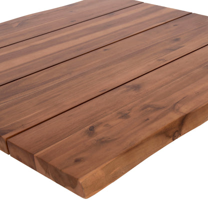 Tabletop Rectangular Hm6303.01 Solid Acacia Wood In Natural Color--200x100x3.5 (thickness)cm.