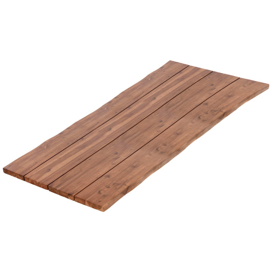 Tabletop Rectangular Hm6303.01 Solid Acacia Wood In Natural Color--200x100x3.5 (thickness)cm.