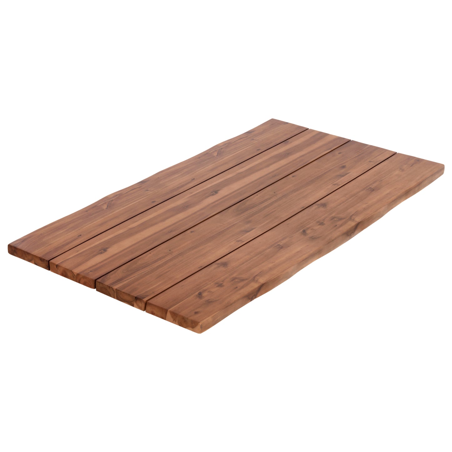 Tabletop Rectangular Hm6301.01 Solid Acacia Wood In Natural Color--140x80x3.5 (thickness)cm.