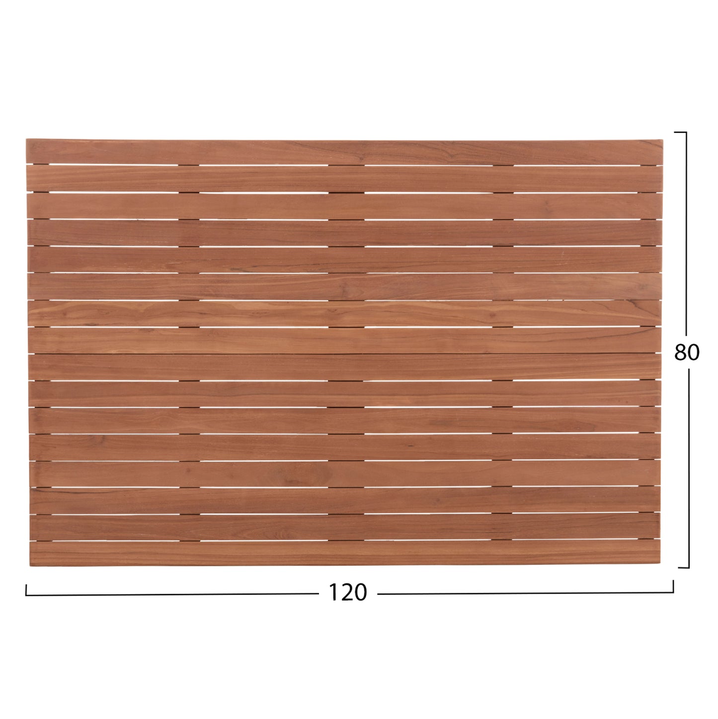 Tabletop Rectangular Hm18138 Teak Wood--natural Color 120x80x4(thickness)cm.