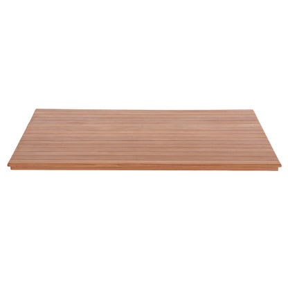 Tabletop Rectangular Hm18138 Teak Wood--natural Color 120x80x4(thickness)cm.