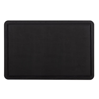 Sintered Stone Rectangular Tabletop Hm6656.01 Black With Black Alu Frame 120x80cm.