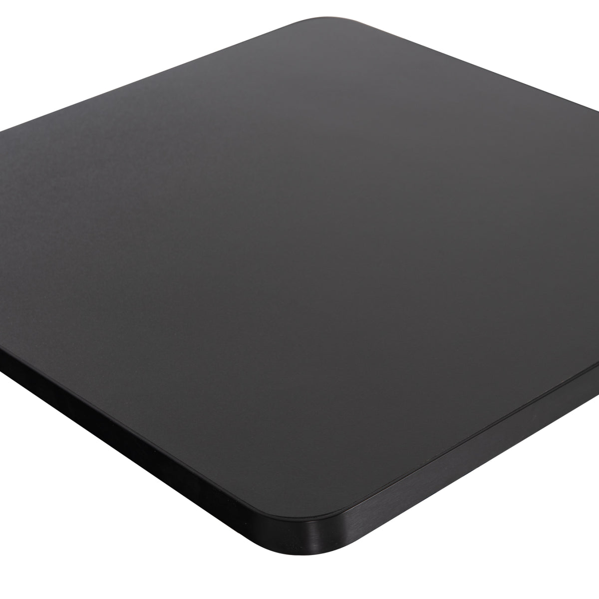 Sintered Stone Square Tabletop Hm6655.01 Black With Black "ring" Frame 80x80cm.