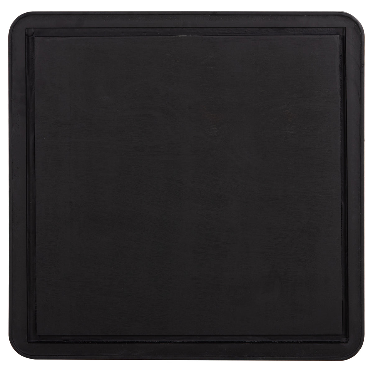 Sintered Stone Square Tabletop Hm6655.03 Black Marble--black "ring" Frame 80x80cm.