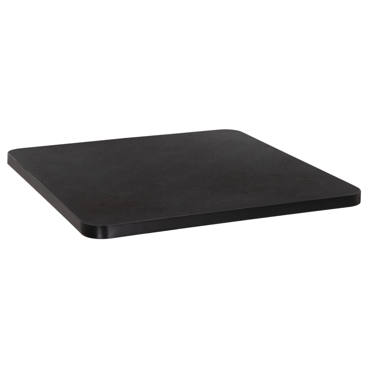 Sintered Stone Square Tabletop Hm6655.01 Black With Black "ring" Frame 80x80cm.