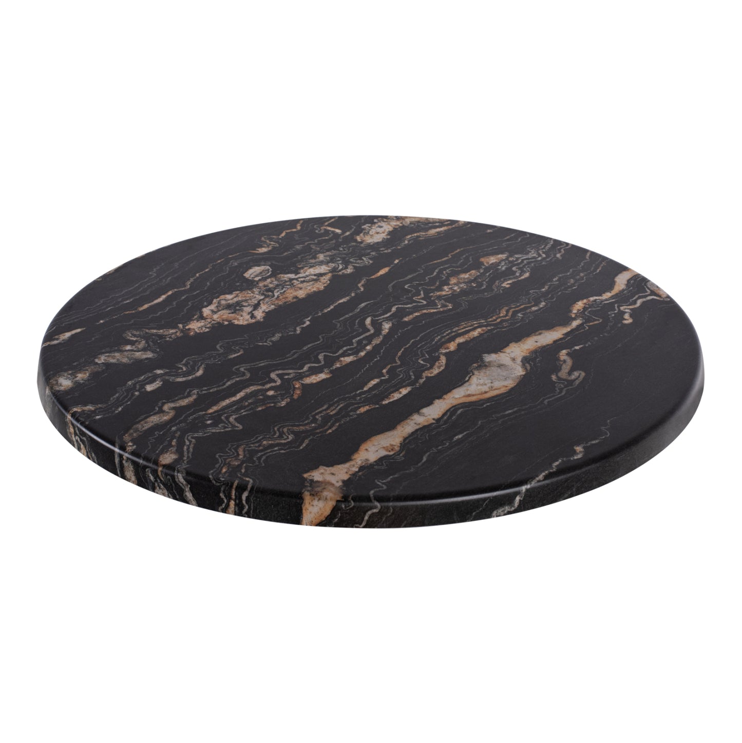 Tabletop Round Hm5227.15 5787 Werzalit Φ60 Black Gold Marble