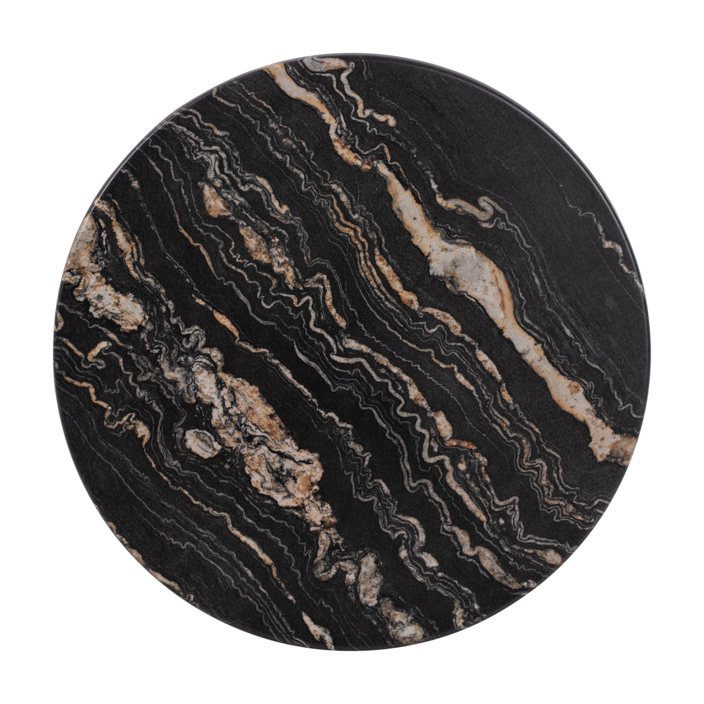 Tabletop Round Hm5227.15 5787 Werzalit Φ60 Black Gold Marble