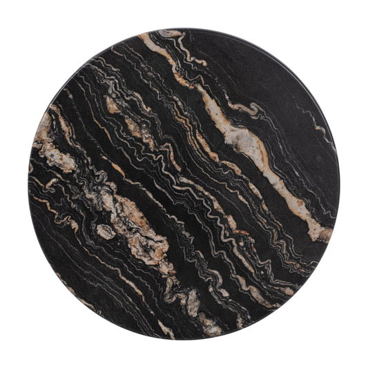 Tabletop Round Hm5227.15 5787 Werzalit Φ60 Black Gold Marble