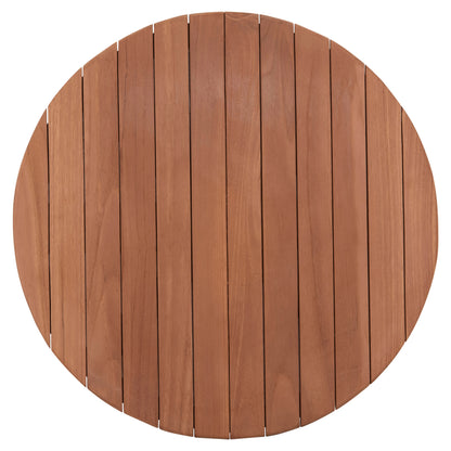 Tabletop Round Hm18132 Teak Wood--natural Color Φ60x4(thickness)cm.