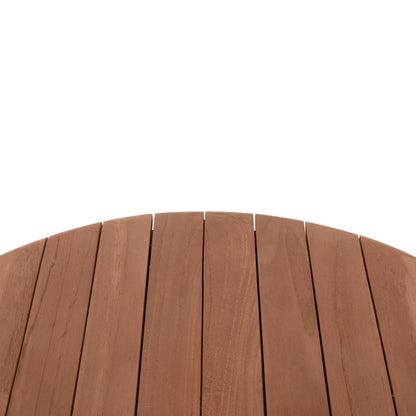 Tabletop Round Hm18132 Teak Wood--natural Color Φ60x4(thickness)cm.