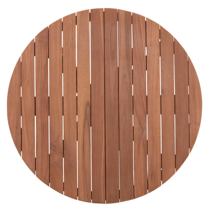 Tabletop Round Hm18133 Teak Wood--natural Color Φ70x4(thickness)cm.